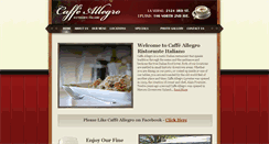 Desktop Screenshot of caffe-allegro.com